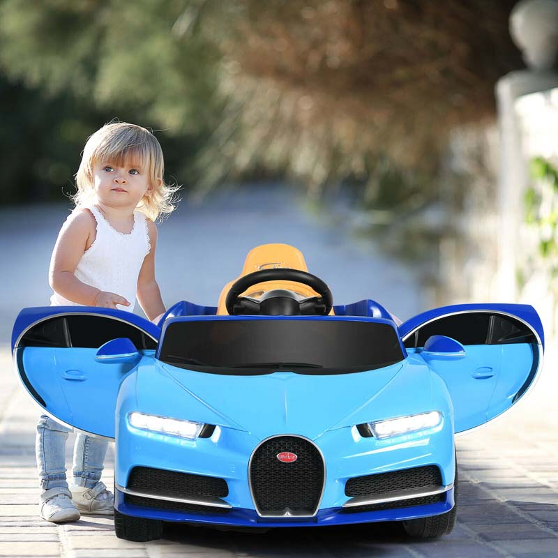 12V Licensed Bugatti Chiron Kids Ride on Car Battery Powered Electric Vehicle with 2.4G Remote Control