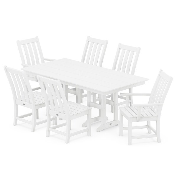 POLYWOOD Vineyard 7Piece Farmhouse Dining Set