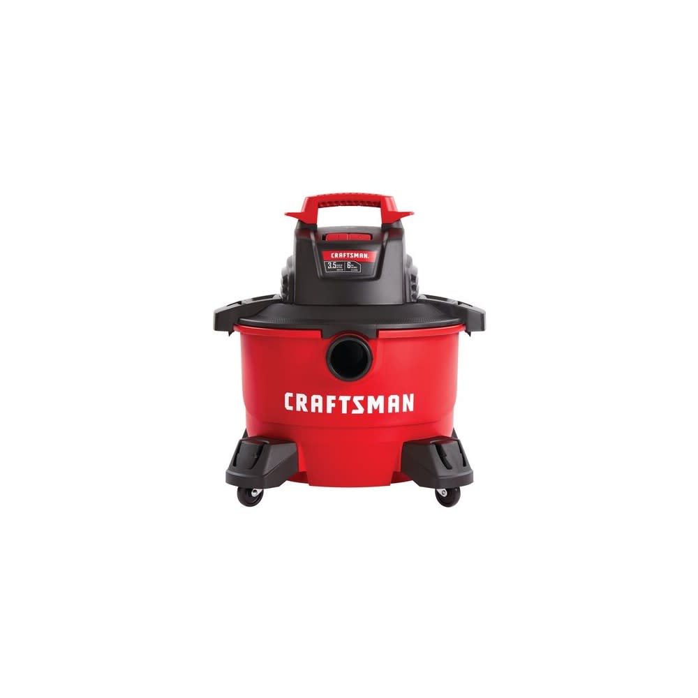 Craftsman Wet/Dry Vacuum 6 Gallon Corded 120V 3.5HP Peak ;