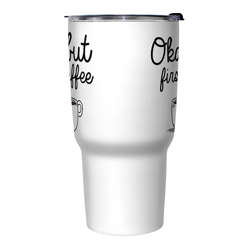 But First Coffee Stainless Steel Travel Mug