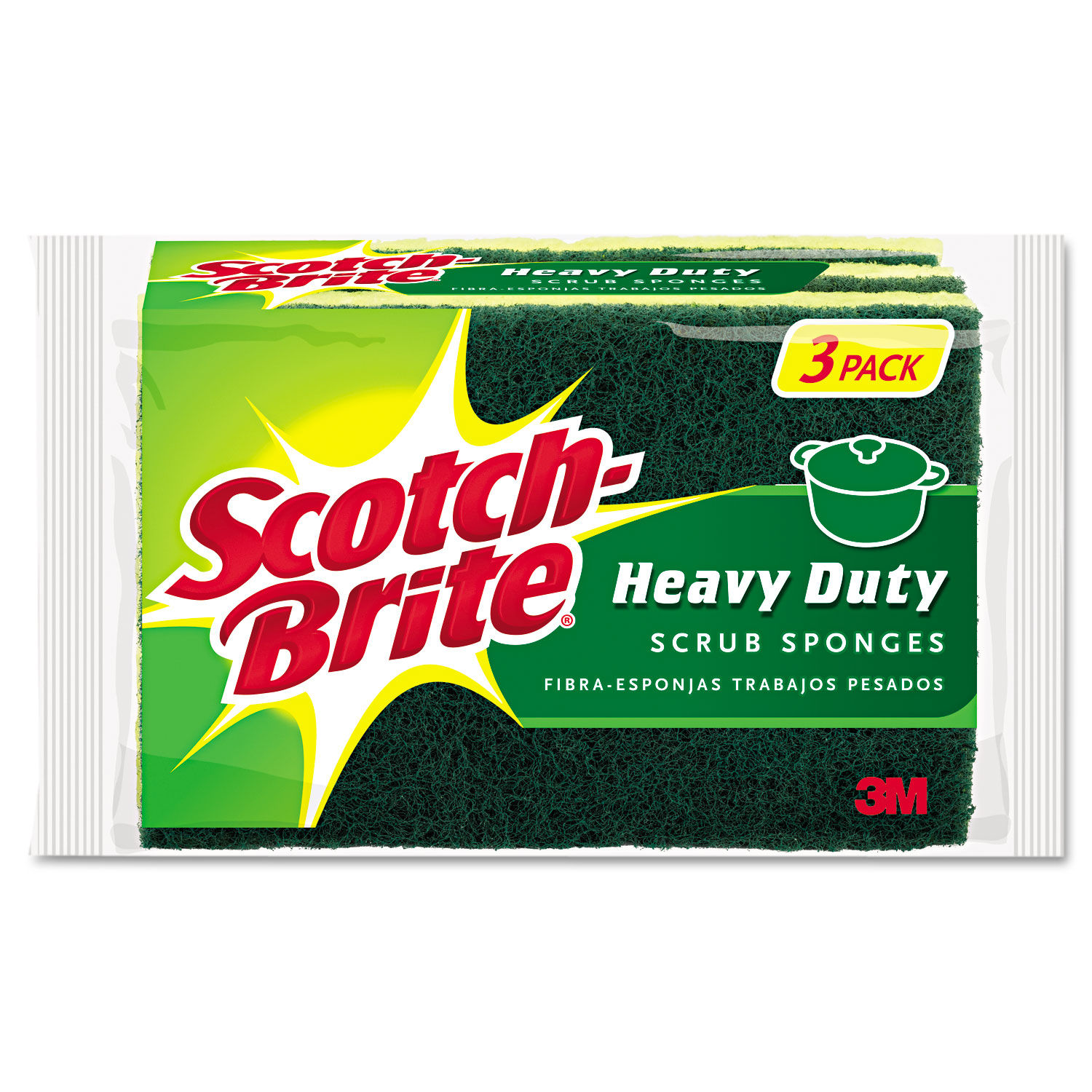 Heavy-Duty Scrub Sponge by Scotch-Briteandreg; MMMHD3