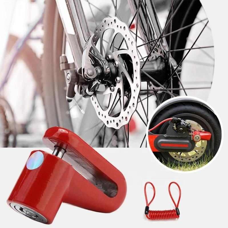 Steel Wire MTB Cycling Bicycle Mountain Lock M365 Electric Scooter Bike Disc Lock Anti Theft Wheels Disc Brakes Lock With