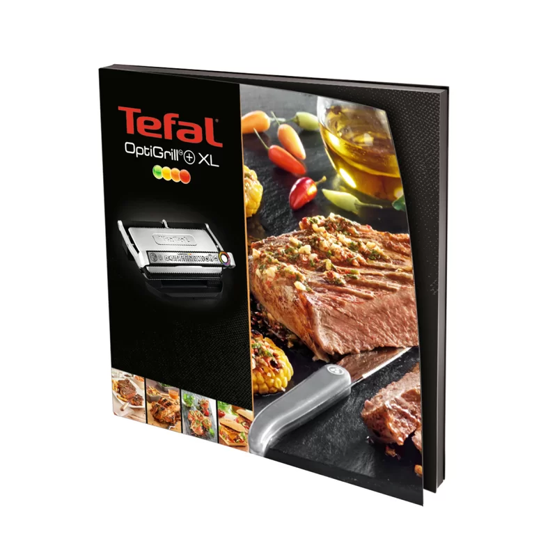 T-fal GC722D53 1800W OptiGrill XL Stainless Steel Large Indoor Electric Grill with Removable and Dishwasher Safe Plates， Silver