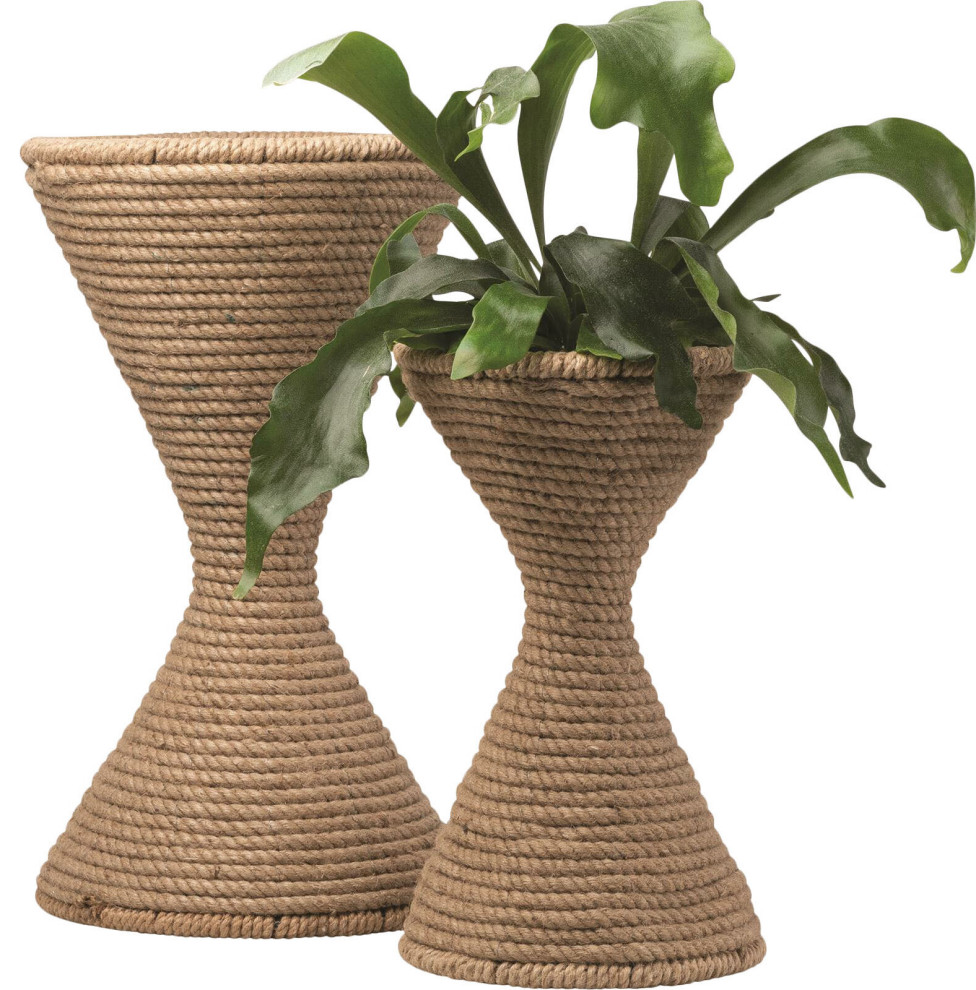 Chatou Planter   Beach Style   Outdoor Pots And Planters   by HedgeApple  Houzz