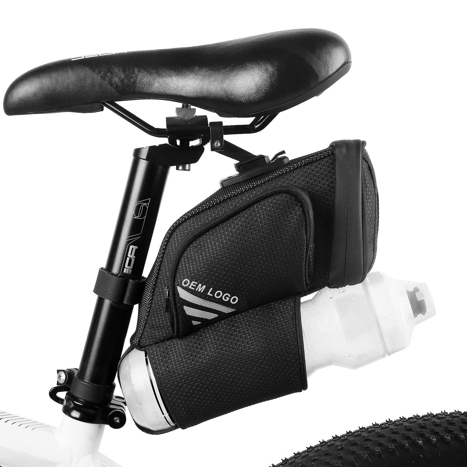 ASRQGOAL Bike Seat Bag Waterproof Bicycle Under Seat 3D Shell Cycling Seat Pack Saddle Bag Roadbike