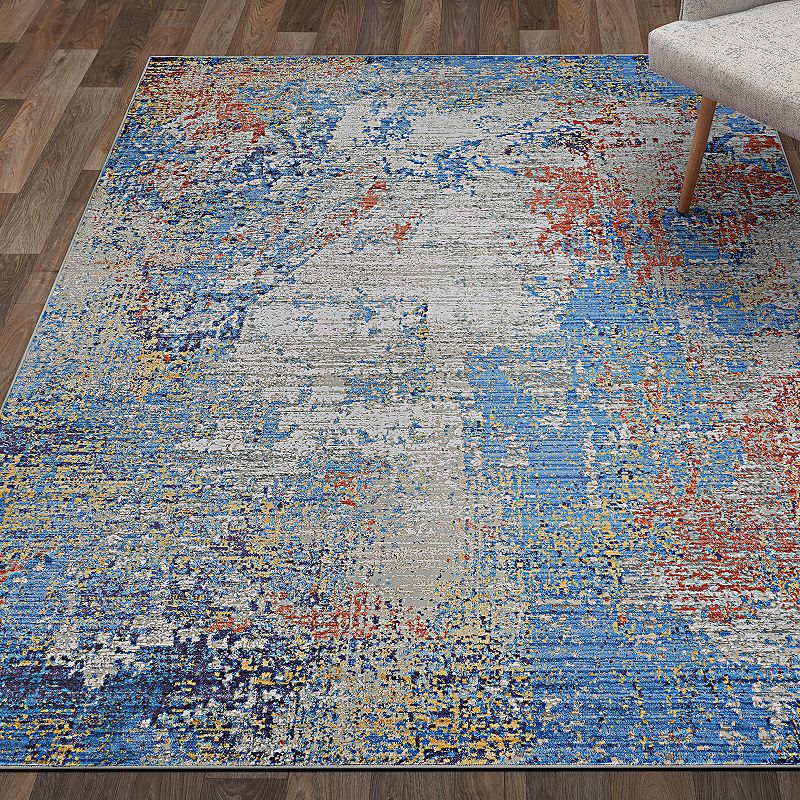 Couristan Vibrata Divergence Multi-Pastels Runner Rug