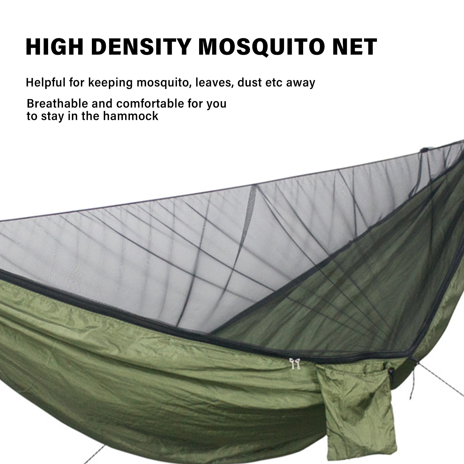 Anself Outdoors Hammock with Mosquito Net 300Kg Load Capacity Easy Installment Portable Hammock for Camping Picnic Outdoors