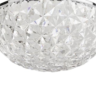 Home Decorators Collection Ellis Place 12.25 in. Chrome LED Round Flush Mount Modern Ceiling Light HD4971A