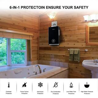 CAMPLUX ENJOY OUTDOOR LIFE Camplux 12 L 3.18 GPM Residential High Capacity Indoor Natural Gas Tankless Water Heater CA318NG-N1