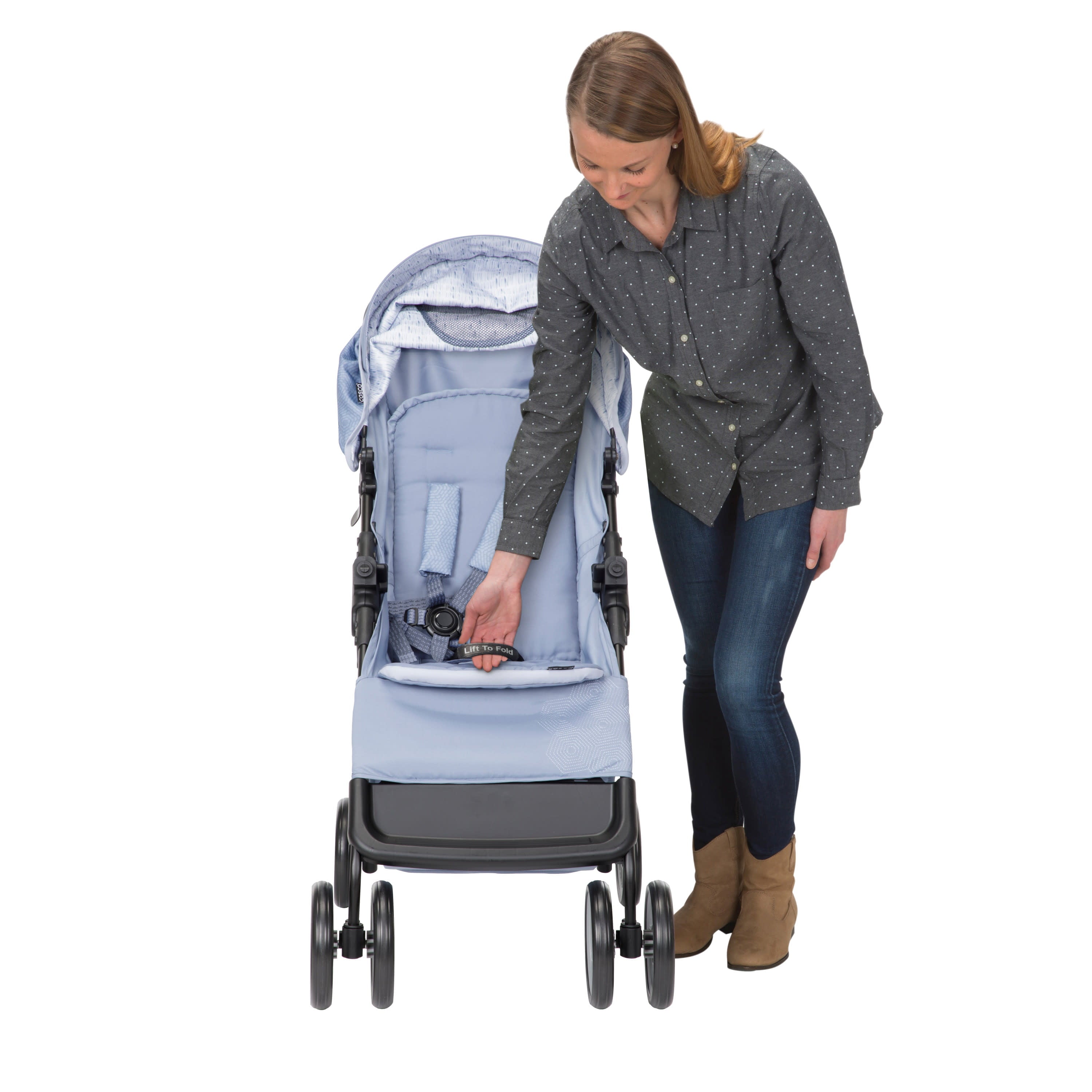 Cosco Lift & Stroll DX Travel System, Chalk Blue