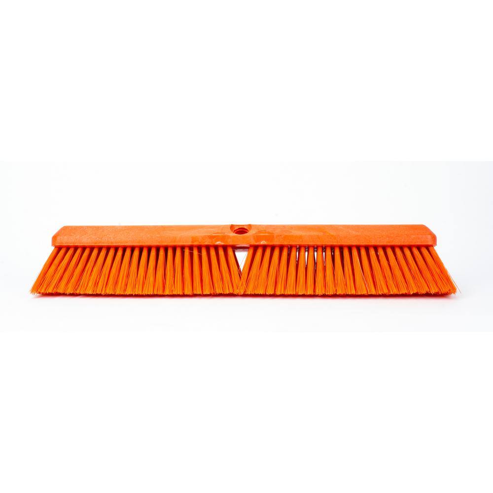 CFS Brands Sparta 18 in. Orange Polypropylene Omni Sweep Push Broom Head (12-Pack) 41890EC24