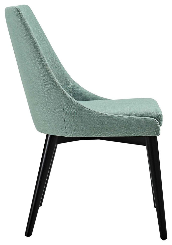 Set of 2 Dining Chair  Tapered Legs With Cushioned Polyester Seat   Midcentury   Dining Chairs   by Declusia  Houzz