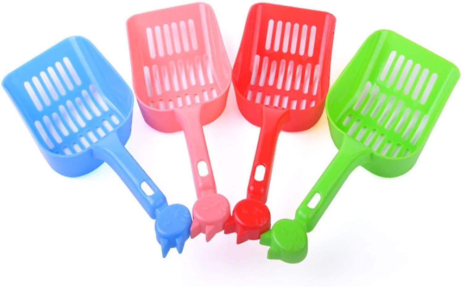 4 Pack Cat Litter Shovel Pet Cat Litter Box Shovel Shovel Dog Poop Collector Pet Clean Cleaning Supplies