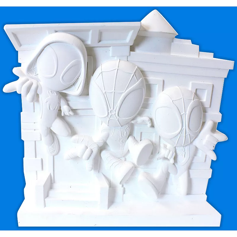 Marvel Spidey and Friends Plaster Paint Scene Activity