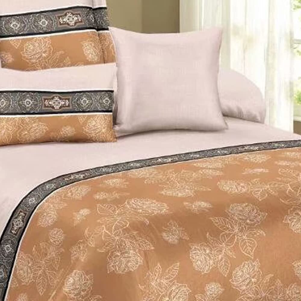 Shatex Bedding Comforter Set 3 Piece Textured Pattern Floral