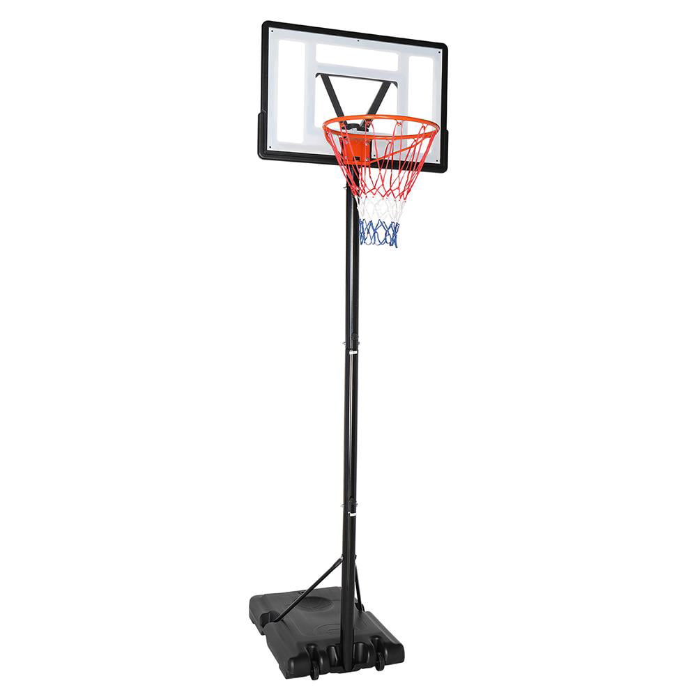 UBesGoo Kids Youth Portable Basketball Hoop， 6.9'-10' Height Adjustable Basketball Goal Stand， with 34 Inch PVC Backboard