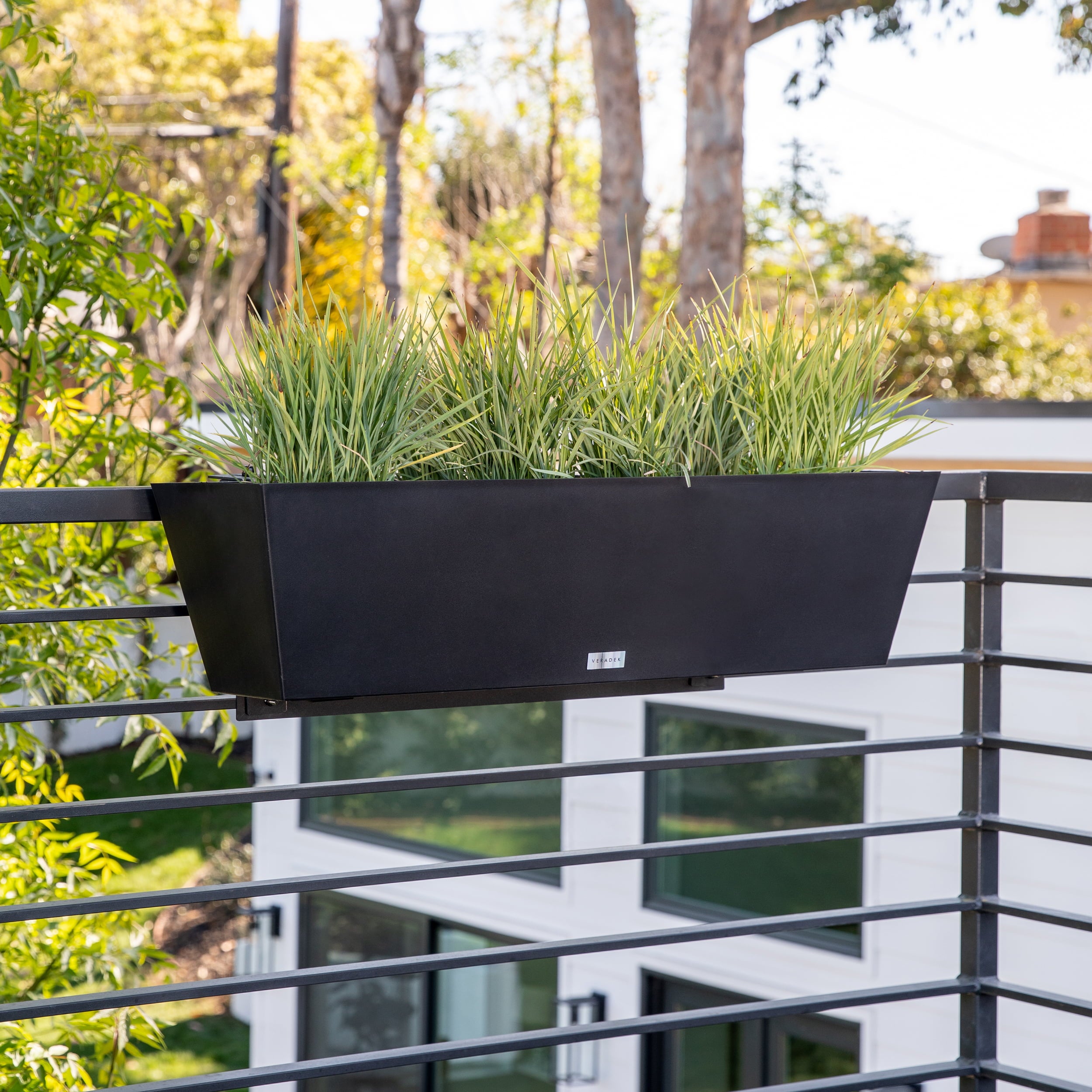 Veradek Window Box Wall/Railing Planter - Black - 36 in.