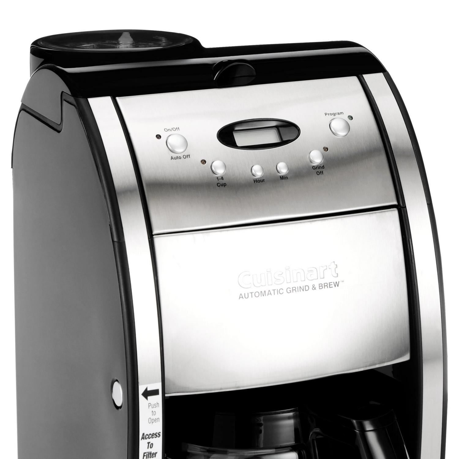 Cuisinart Grind and Brewa c 12 Cup Automatic Coffeemaker Silver  Crowdfused