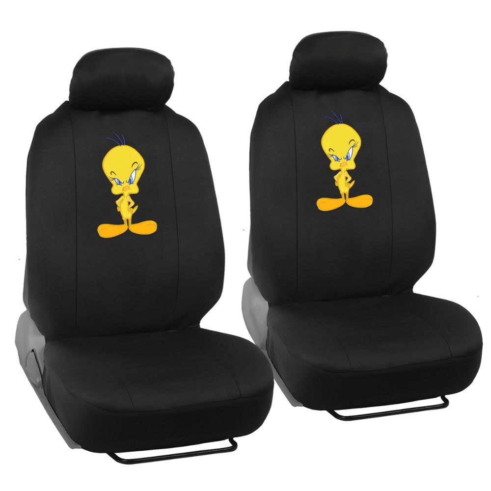 Looney Tunes Tweety Bird Car Seat Covers - Auto Interior Gift Full Set， Warner Brothers