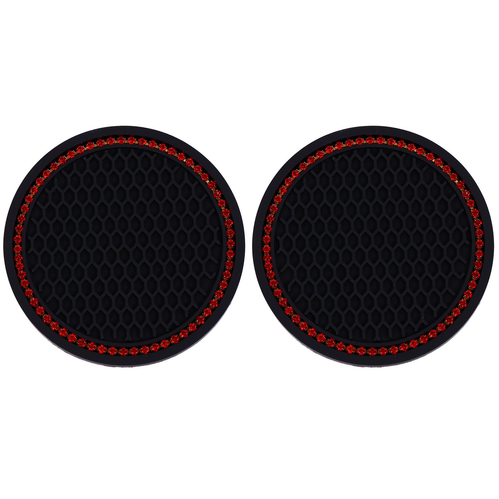 NICEXMAS 2pcs Car Water Coaster Mat Car Non-slips Coaster Mat Cup Cushion Cup Placemat