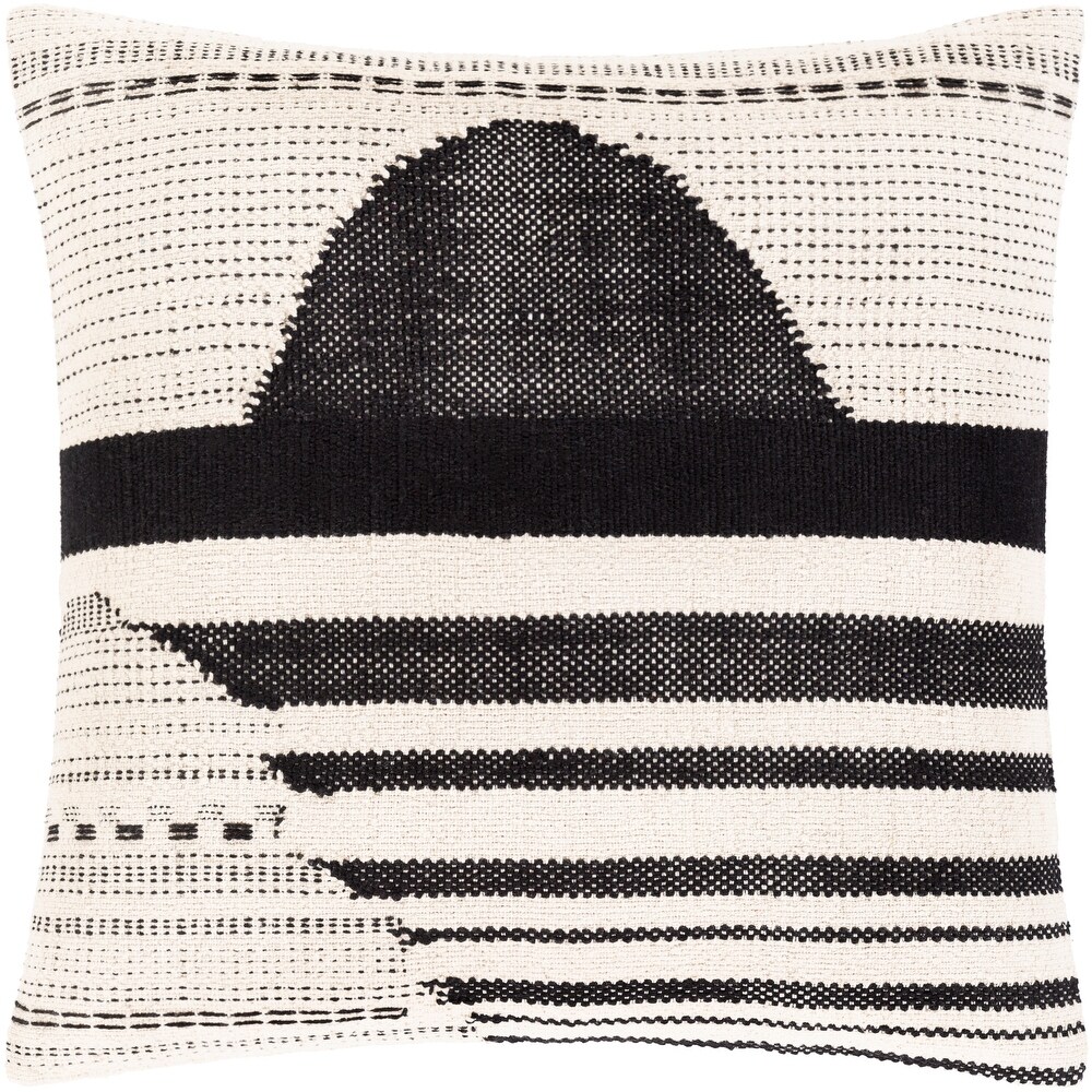 Acacia Handwoven Mod Contrasting Throw Pillow