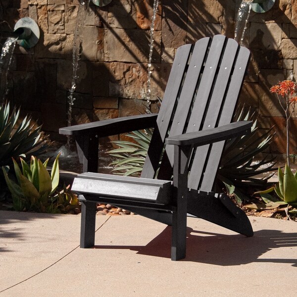 POLYTEAK Classic Collection Folding Adirondack Chair