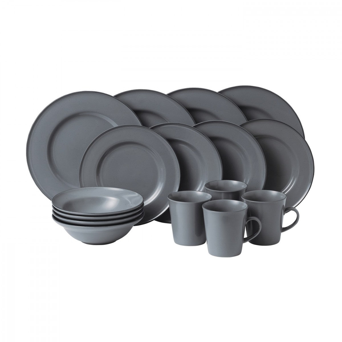 Union Street Café Grey 16- Piece Set