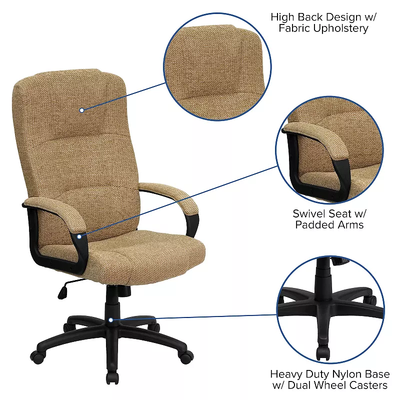 Flash Furniture Rochelle High Back Executive Swivel Office Chair