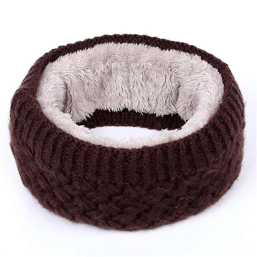 1pcs Neck Warmer Gaiter Scarf， Winter Warm Brushed Knit Neck Warmer Circle Outdoor Ski Climbing Scarf Men Women