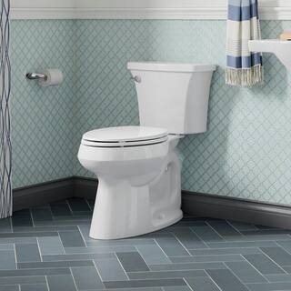 KOHLER Highline Arc The Complete Solution 2-piece 1.28 GPF Single Flush Elongated Toilet in White (Slow-Close Seat Included) K-78279-0