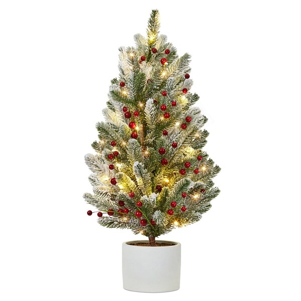 24 Inch Mini Christmas Tree with Lights