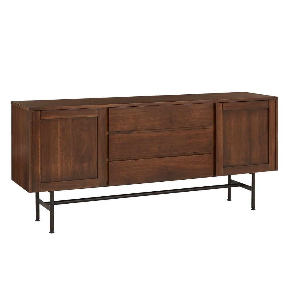 Ryanne Wood and Metal 2 Door and 3 Drawer Server by iNSPIRE Q Modern   Buffet