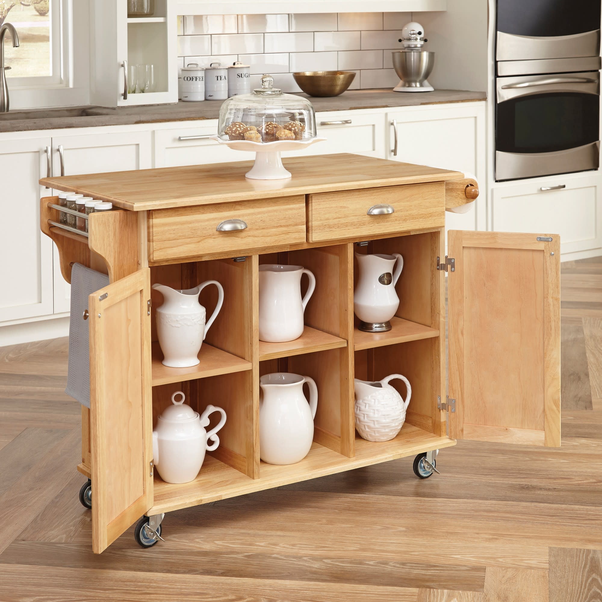 General Line Brown Kitchen Cart