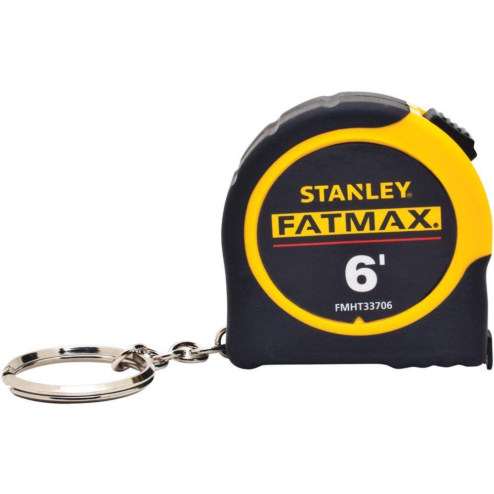 Stanley FATMAX 6 ft. x 12 in. Keychain Pocket Tape Measure FMHT33706M