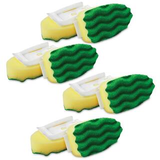 Libman All-Purpose Scrubbing Dish Wand Sponge Refills (8-Count) 1696