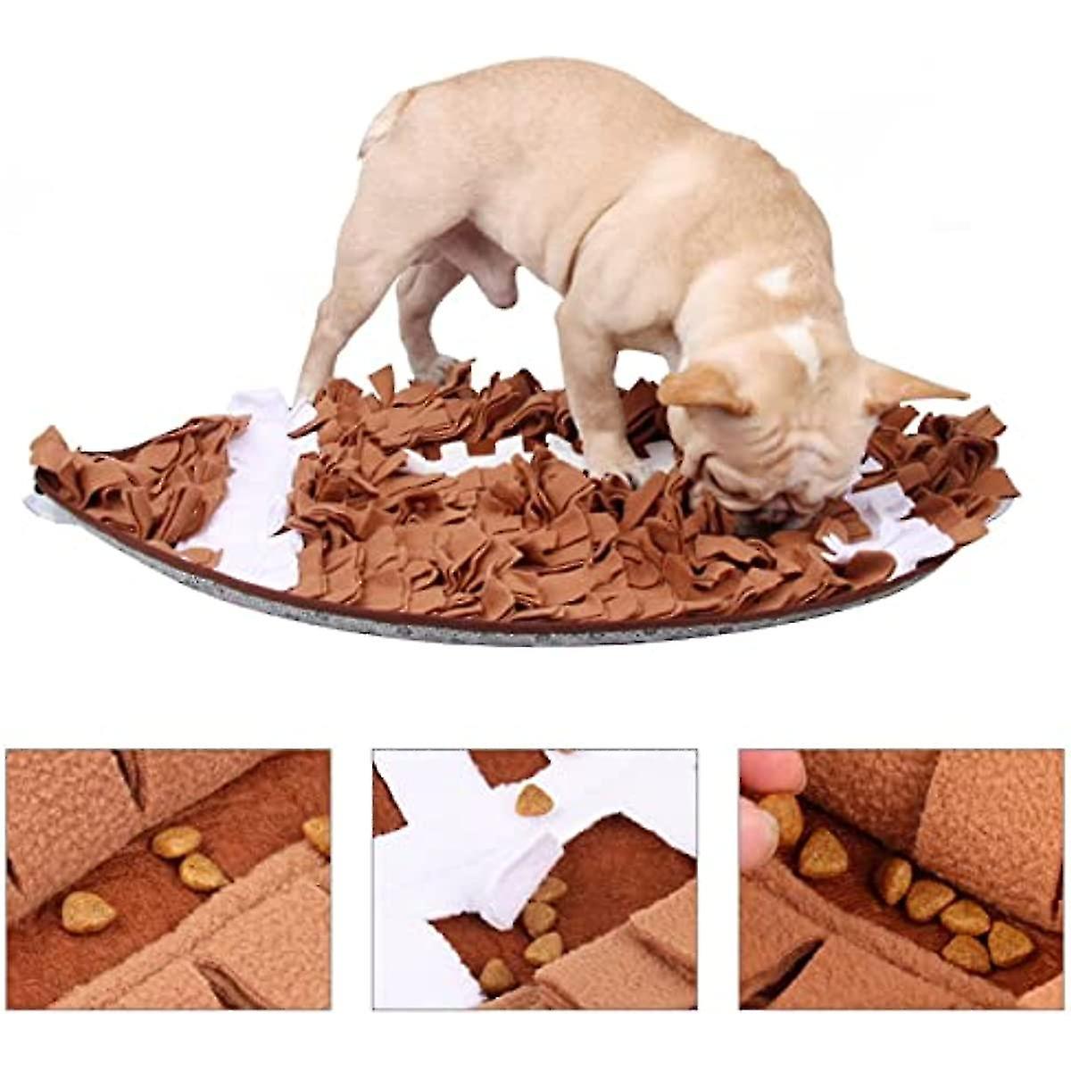 Dog Sniff Pad Snuffle Mat For Dogs Pet Slow Feeding Pads Dog Puzzle Toys For Feeding   Foraging Skills   Indoor Outdoor Pet Stress Relief Toys