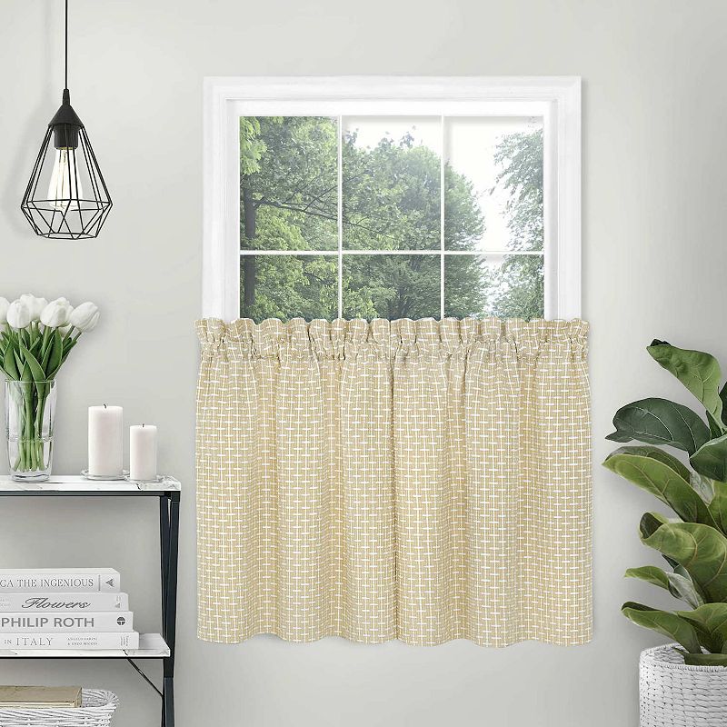 Achim Bedford Set of 2 Window Curtain Tier Panels