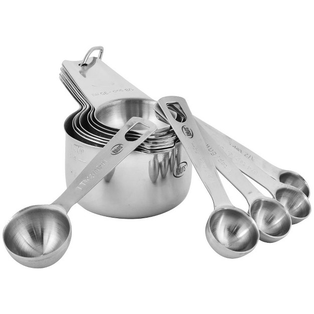 Kaluns Measuring Cups And Spoons Set 16 Piece Stainless Steel