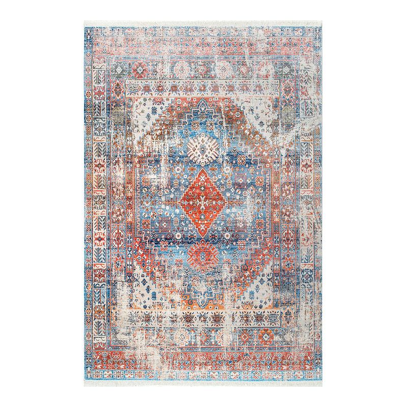 nuLOOM Farley Medallion Fringe Rug