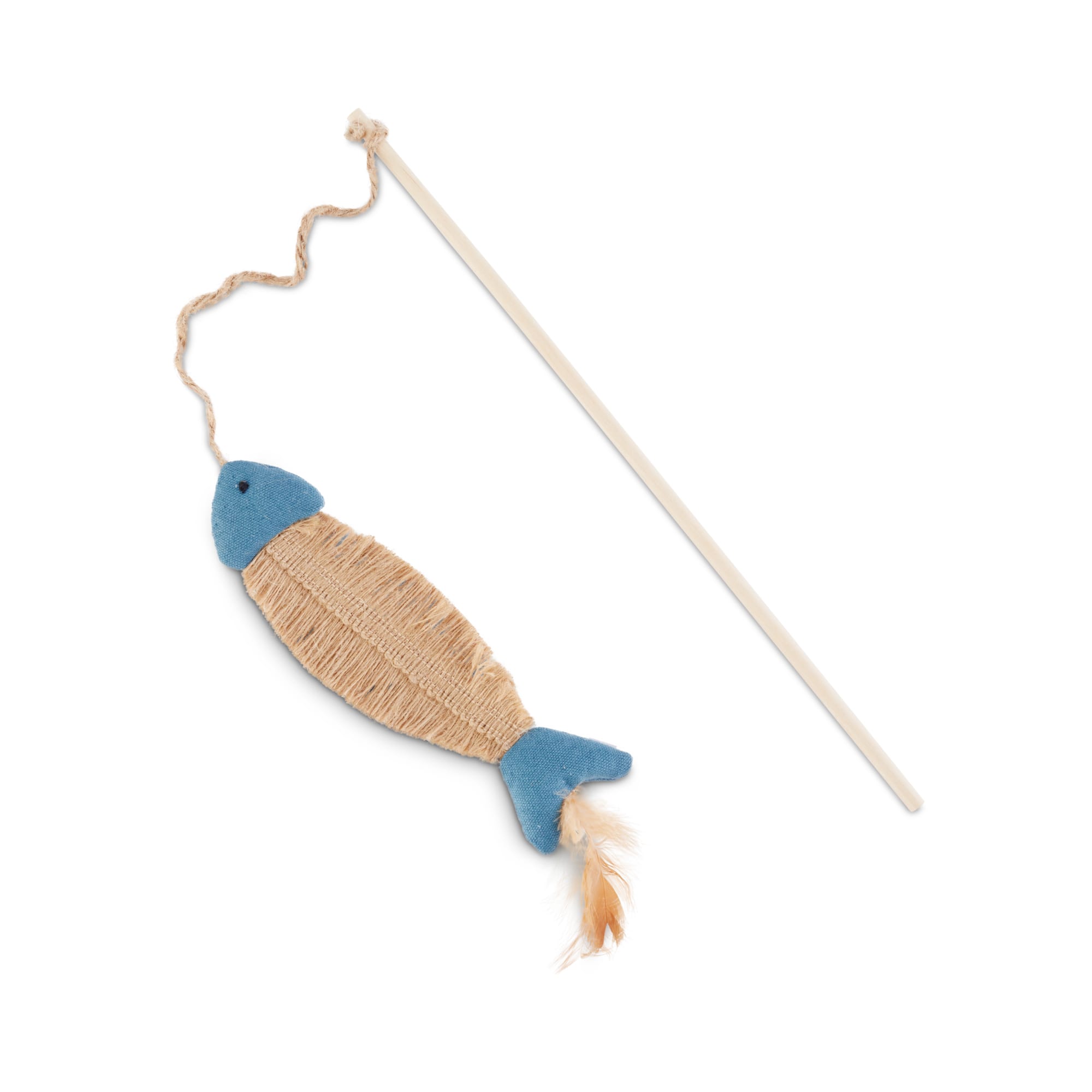 Leaps  Bounds Playful by Nature Thrill  Chase Fish Teaser Cat Toy