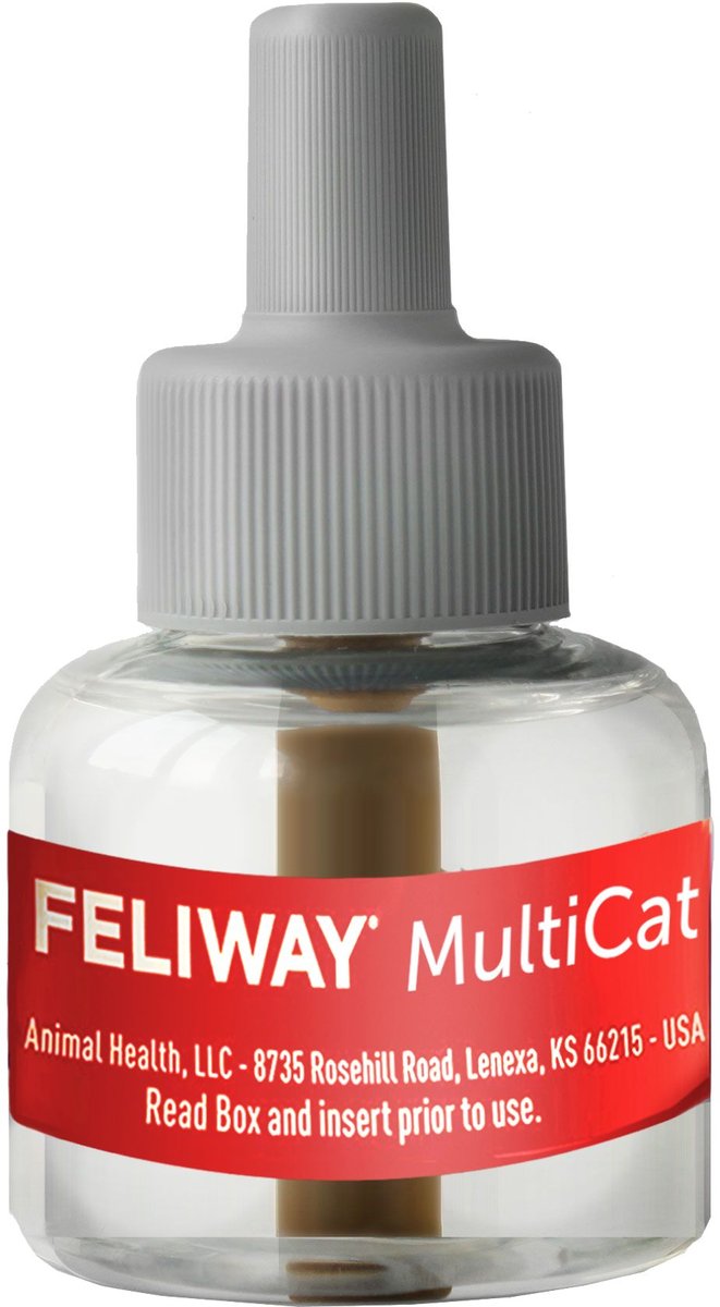 Feliway MultiCat Calming Diffuser Refill for Cats， 30 day