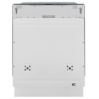 ZLINE Kitchen and Bath Monument Series 24 in. Top Control 6-Cycle Tall Tub Panel Ready Dishwasher w 3rd Rack  Stainless Steel Tub DWMT-24