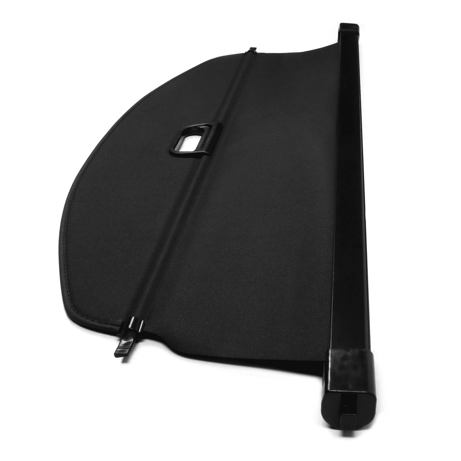 Ikon Motorsports Compatible with 13-18 Acura RDX Tonneau Cargo Shade Cover Black-Vinly+Aluminum Rod