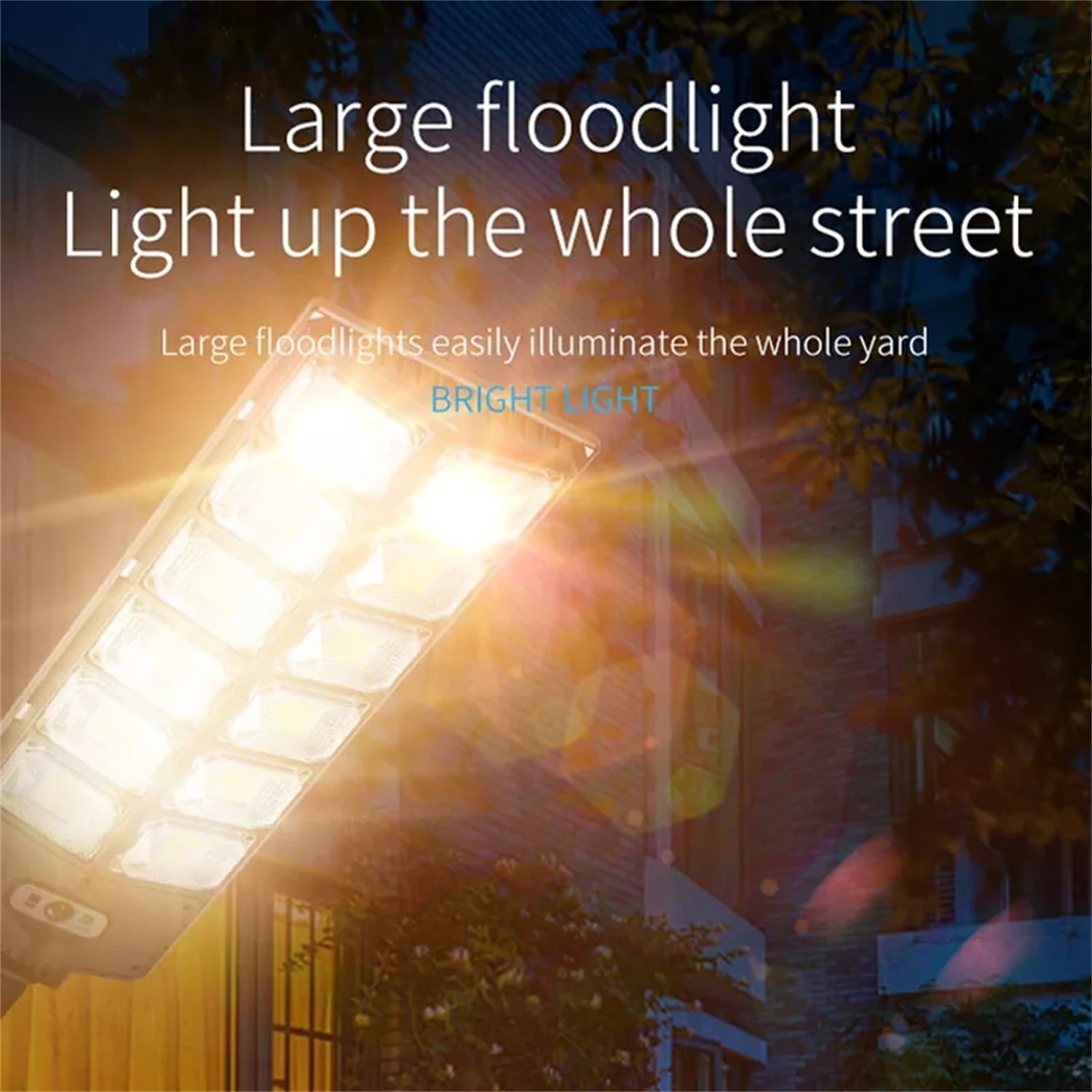 Super Bright Solar Street Lights， 5500LM 6500K Ultra Bright Dusk to Dawn Solar Motion Sensor Lights with Remote Control， Solar Security Wall Light Road Lamp for Garden Yard Patio Parking Lot