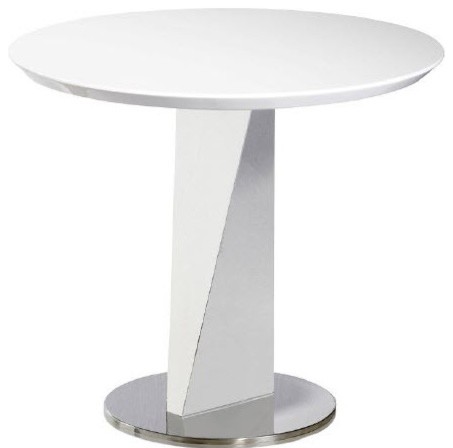 Lola White End Table   Contemporary   Side Tables And End Tables   by HedgeApple  Houzz