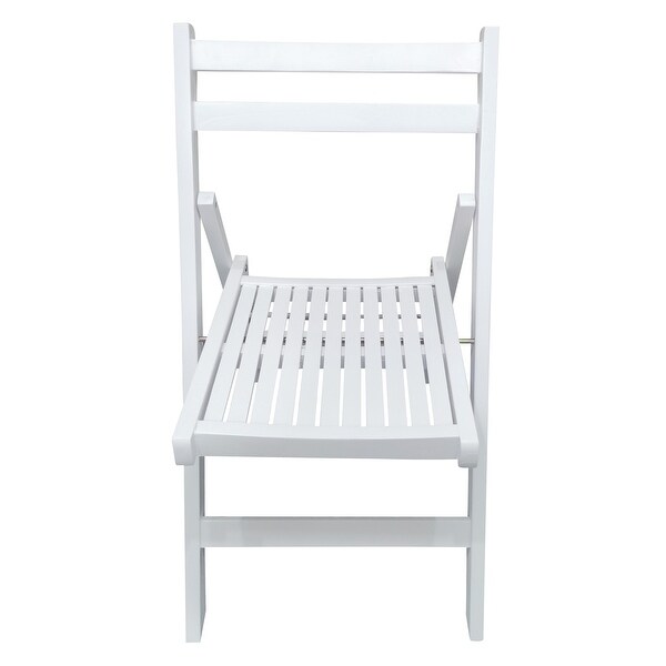 Furniture Slatted Wood Folding Special Event Chair ，Set of 4