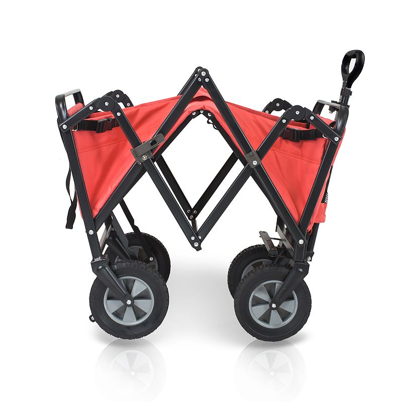 WonderFold S-Series Utility Folding Wagon with Self Stand