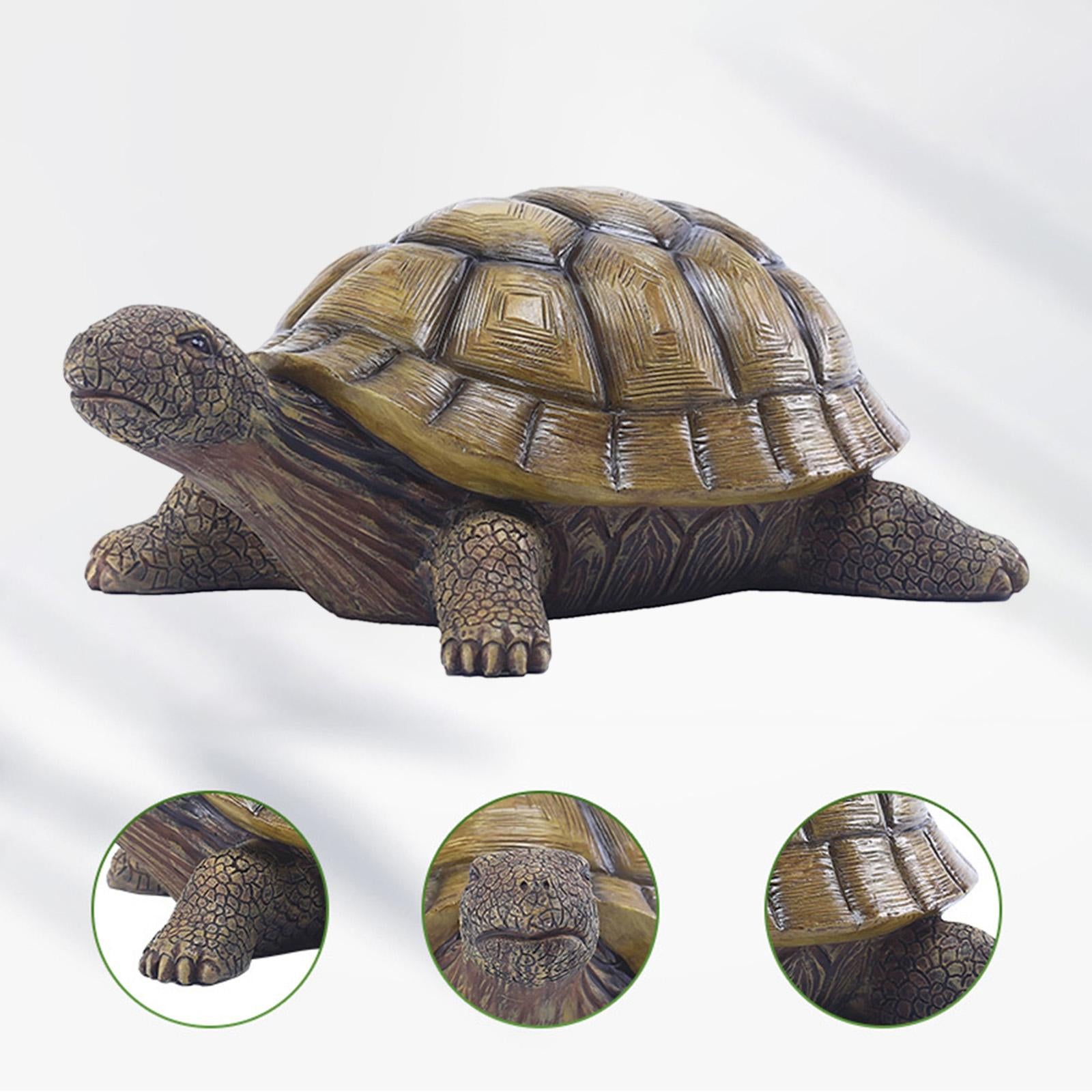 Resin Tortoise Statue, Animal Sculpture Garden Sculpture Outdoor Decorative Statue Tortoise Figurine yard Lawn Patio Decoration Ornament