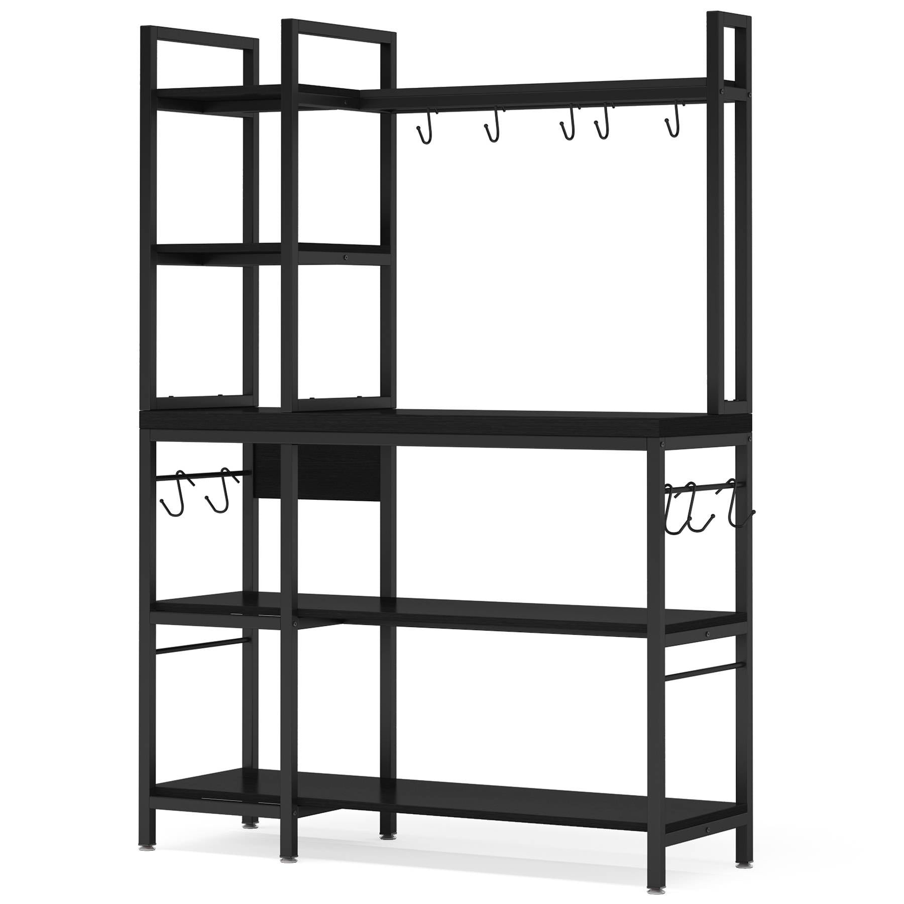 Kitchen Baker's Rack, 5-Tier Utility Storage Shelf with Hutch