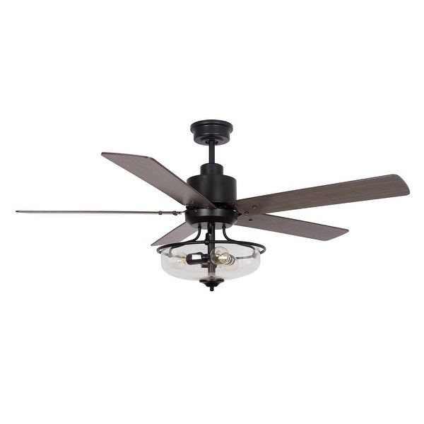 52 inch Reversible Wooden 5-Blade 3-Light Ceiling Fan with Remote Shopping - The Best Deals on Ceiling Fans | 37785244